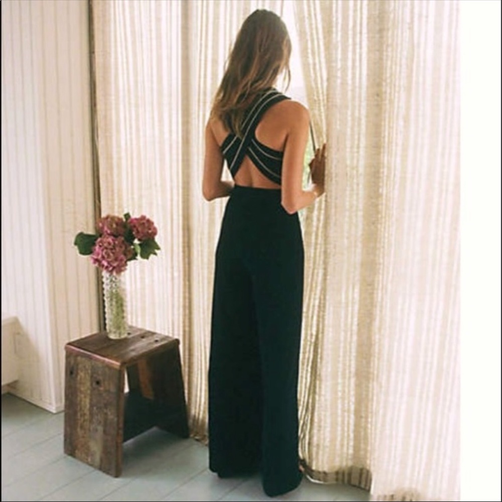 Anthropologie corded crossback jumpsuit - Picture 1 of 8